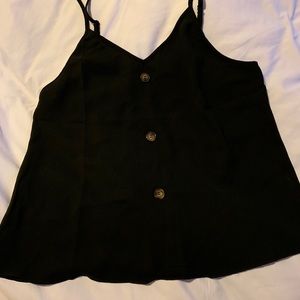 Women’s black tank top